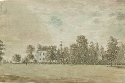 Statfold Hall: vízfestmény, nd [1762-1802] alkotó: Stebbing Shaw