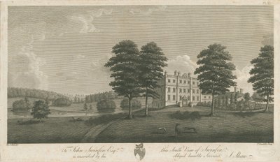 Swinfen Hall: metszet, nd [1762-1798] (nyomtatás) alkotó: Stebbing Shaw