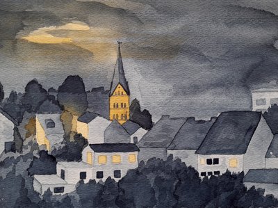 Bad Honnef éjjel alkotó: Steegs-Art Karin