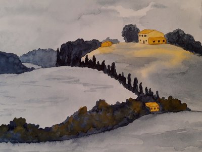 Toszkána két színben alkotó: Steegs-Art Karin