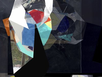 Színes geometrikus rétegek alkotó: Stefan Fransson