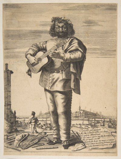 Carlo Cantu Buffettónak hívta, 1646. Alkotók: Stefano della Bella, Jean Couvay. alkotó: Stefano della Bella, Jean Couvay