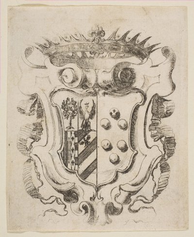 A Medici fegyverei Della Rovere-val, 1637. alkotó: Stefano della Bella