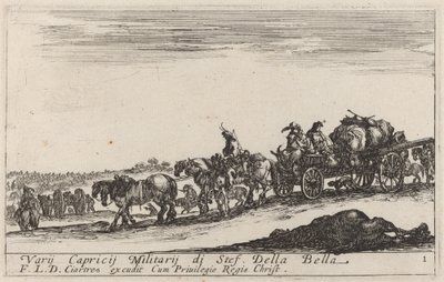 Poggyászvonat, c. 1641. alkotó: Stefano della Bella