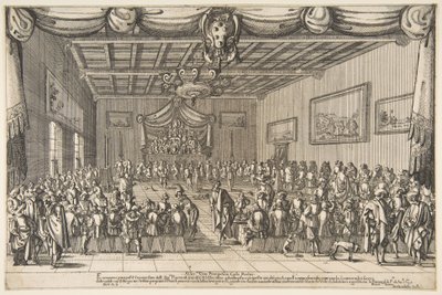 Kellemes bankett, 1627. alkotó: Stefano della Bella