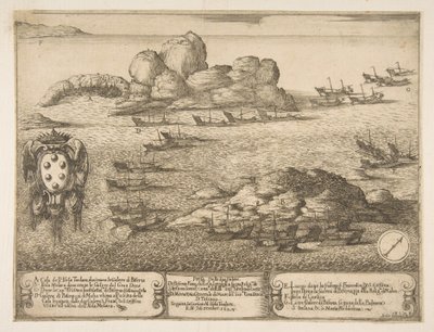 Két gálya elfogása Bysertában, 1628. alkotó: Stefano della Bella