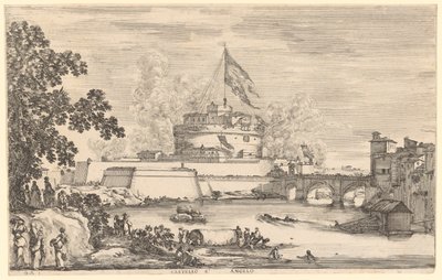 A Szent Angyal-kastély Rómában alkotó: Stefano della Bella