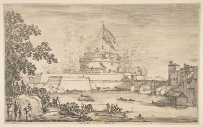 Castel Sant Angelo, kb. 1634. alkotó: Stefano della Bella