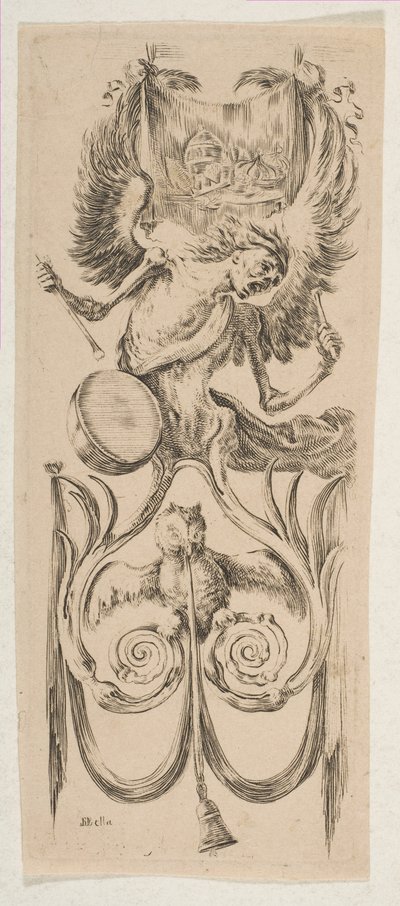 A halál dobban, kb. 1653. alkotó: Stefano della Bella