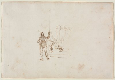 Részlet az Evangélista Szent János mártíromságából, Callot nyomán. alkotó: Stefano della Bella