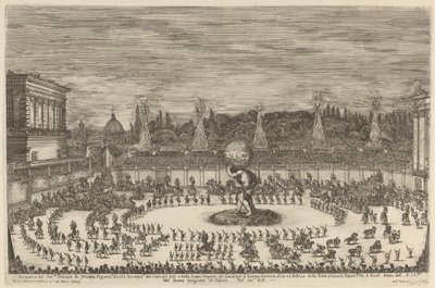 Toszkána hercegének bejárata, 1661. alkotó: Stefano della Bella