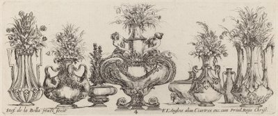 Fantasztikus vázák, valószínűleg 1646-ból. alkotó: Stefano della Bella
