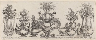 Fantasztikus vázák, valószínűleg 1646-ból. alkotó: Stefano della Bella