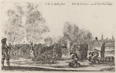 Az ágyúk kilövése, c. 1641. alkotó: Stefano della Bella