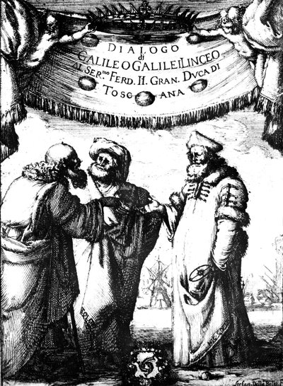 A Galileos Maximum Systems Dialogue frontispiece, 1632 alkotó: Stefano della Bella