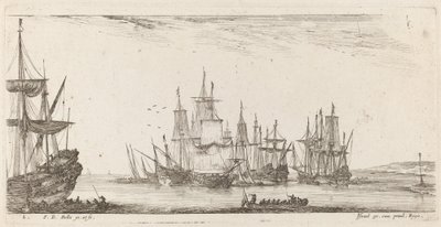 Hajócsoport, 1644. alkotó: Stefano della Bella