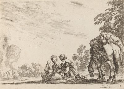 Cigányok nyugalomban, 1642. alkotó: Stefano della Bella