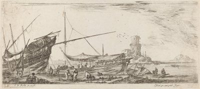 Harbour View, 1644. alkotó: Stefano della Bella