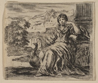 Juno, a Game of Mythology-ból Game of Mythology, 1644. alkotó: Stefano della Bella