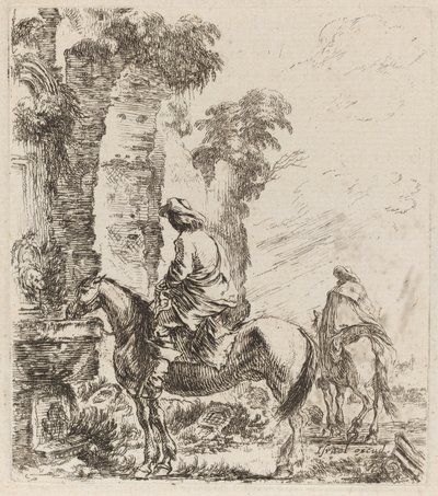 Táj lovasokkal, 1646. alkotó: Stefano della Bella