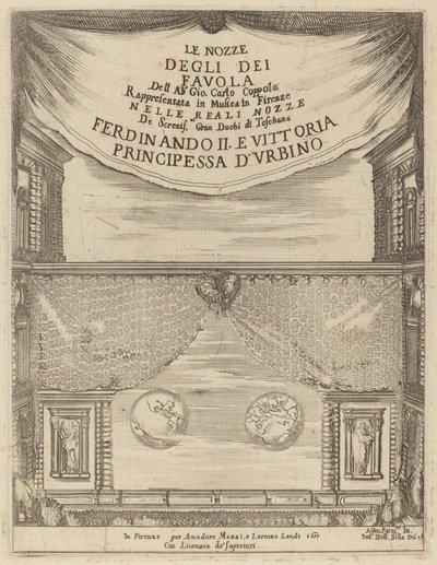 Az istenek esküvője: Frontispiece alkotó: Stefano della Bella