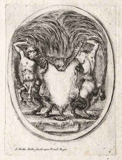 Cartouche új modellje, 1647. alkotó: Stefano della Bella