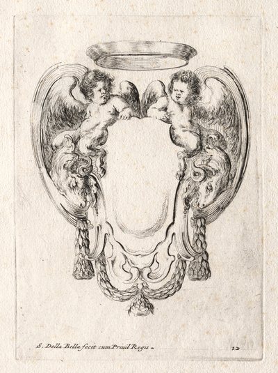 Cartouche új modellje, 1647. alkotó: Stefano della Bella