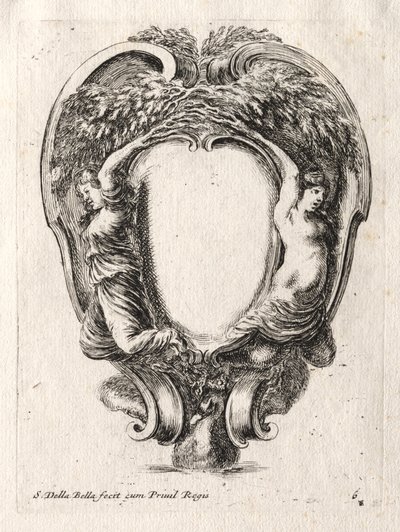 Cartouche új modellje, 1647. alkotó: Stefano della Bella