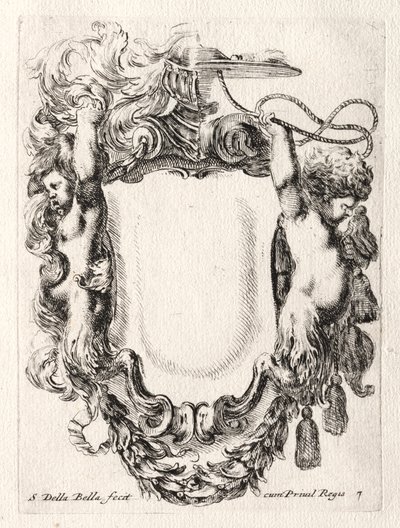 Cartouche új modellje, 1647. alkotó: Stefano della Bella