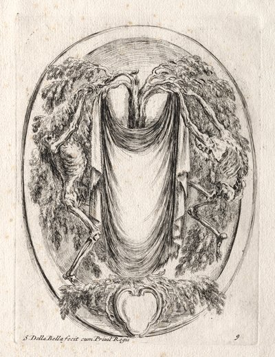 Cartouche új modellje, 1647. alkotó: Stefano della Bella