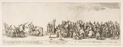 A lengyel L és M követség bejáratának része, 1633. alkotó: Stefano della Bella