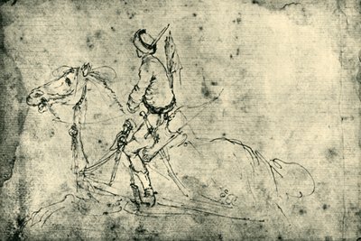 Lengyel lovas, 1633-1634, 1943. alkotó: Stefano della Bella