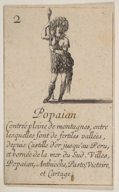 Popayan, a „Game of Geography” Game of Geography, 1644-ből. alkotó: Stefano della Bella