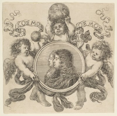 Cosimo de Medici és Marguerite Louise dOrleans, felesége portréja, 1661. alkotó: Stefano della Bella