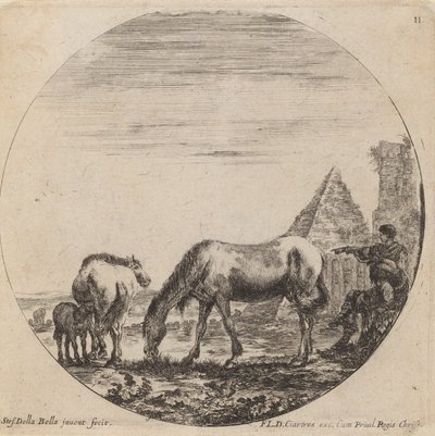 Caius Cestius piramisa, 1646. alkotó: Stefano della Bella