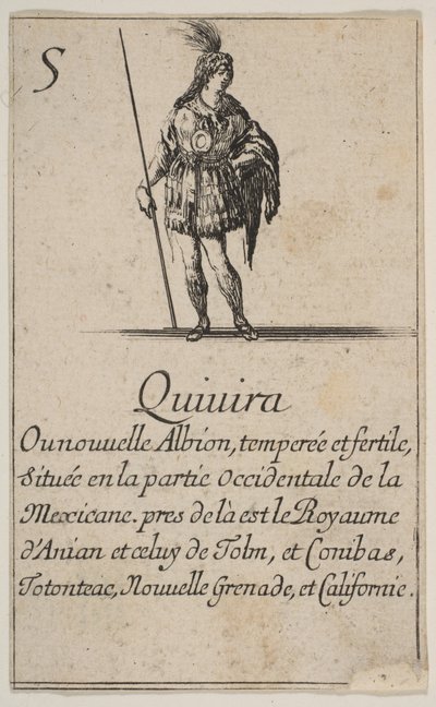 Quivira, a „Game of Geography” Game of Geography, 1644-ből. alkotó: Stefano della Bella