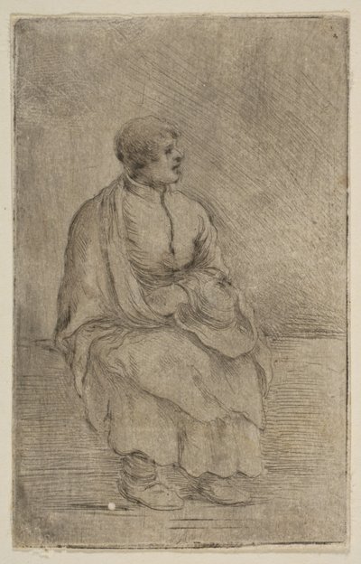 Ülő egyházi, kb. 1662. alkotó: Stefano della Bella