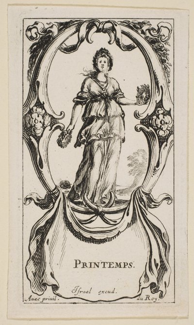 Spring Printemps, a Négy évszakból, kb. 1641. alkotó: Stefano della Bella