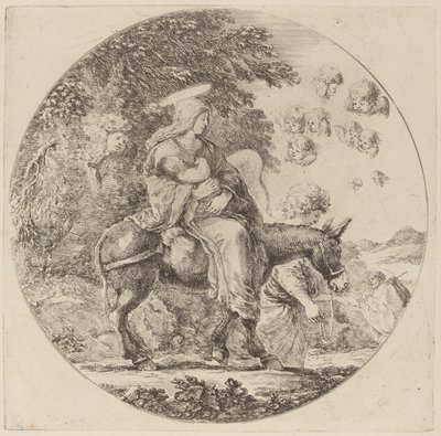 Repülés Egyiptomba alkotó: Stefano della Bella