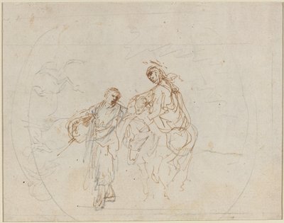 A repülés Egyiptomba [verso]. alkotó: Stefano della Bella