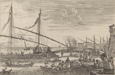 A livornói erődítmények, valószínűleg c. 16541655. alkotó: Stefano della Bella