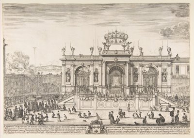 A szentségi körmenet, kb. 1648. alkotó: Stefano della Bella