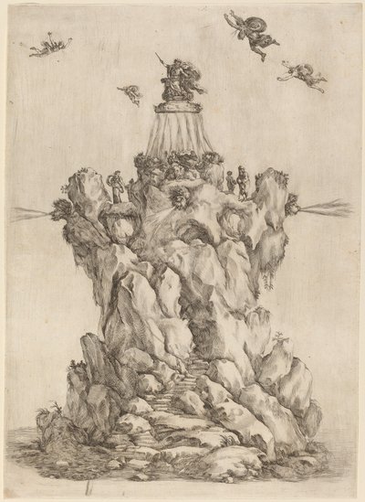 Aeolus sziklája alkotó: Stefano della Bella