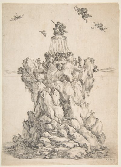 Aeolus sziklája, 1652. alkotó: Stefano della Bella