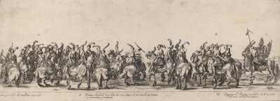 Harminc íjász és oldal, 1633. alkotó: Stefano della Bella