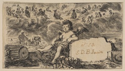 Címlap: Cupido, a Game of Mythology Jeu de la Mythologie-ból, 1644. alkotó: Stefano della Bella