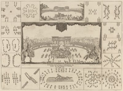 II. Ferdinánd nagyherceg házasságáért Firenzében rendezett torna, 1637. alkotó: Stefano della Bella
