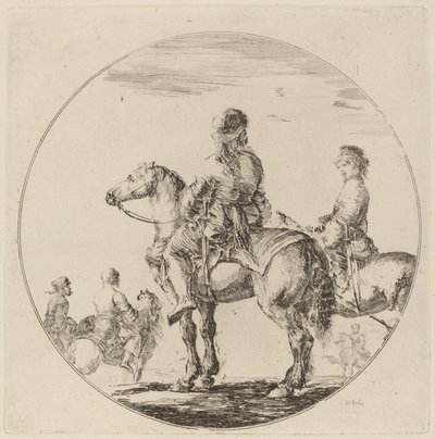 Két lengyel lovas. alkotó: Stefano della Bella