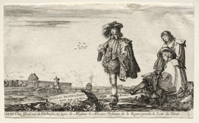 Különféle alakok és tájak, 1649. alkotó: Stefano della Bella