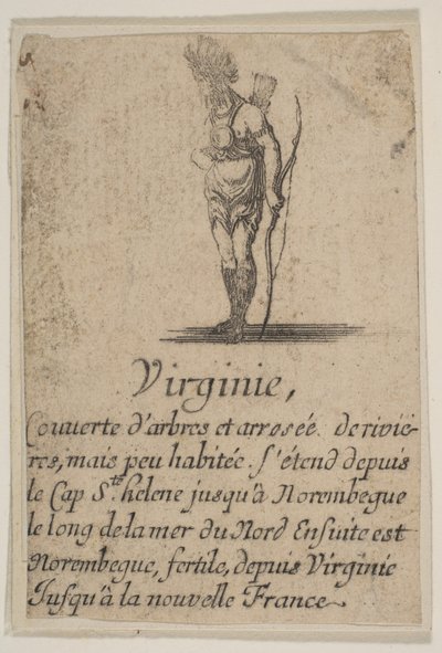 Virginia, a „Game of Geography” Game of Geography, 1644-ből. alkotó: Stefano della Bella